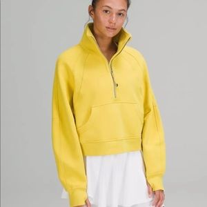 NWT Lululemon Scuba 1/2 zip funnel neck